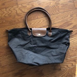 Brown longchamp tote bag